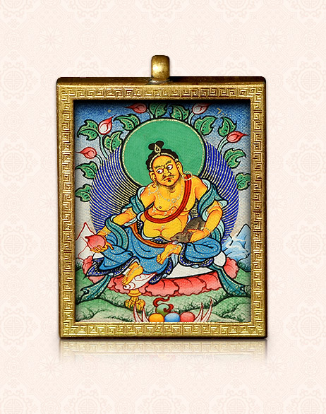 精品小唐卡黃財神