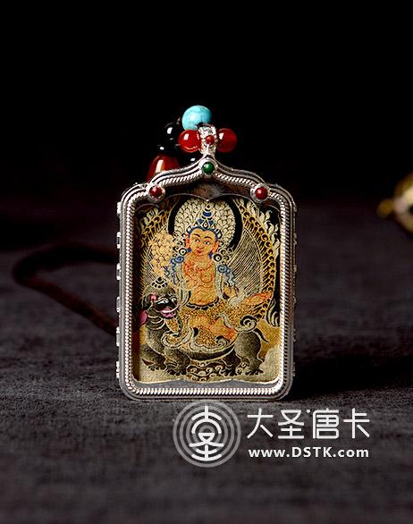 黑金小唐卡普賢菩薩