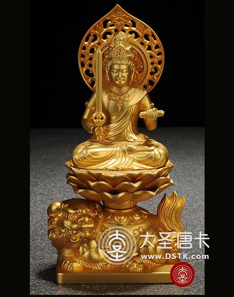 鍍金佛像 文殊菩薩