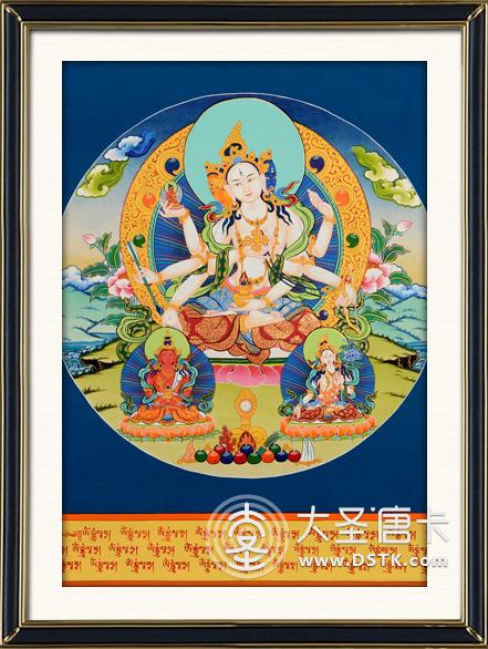 尊勝佛母圓形彩唐