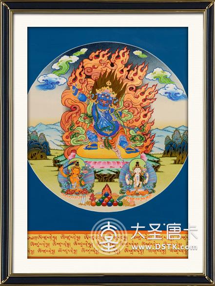 金剛手菩薩圓形彩唐