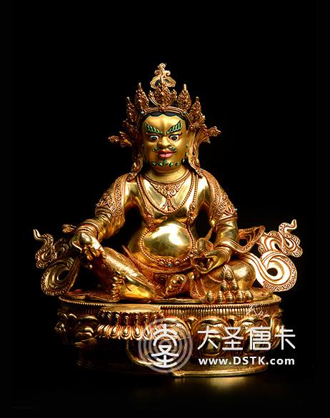 黃財神鎏金一尺五