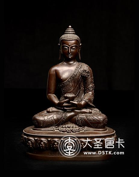 阿彌陀佛紫銅7寸