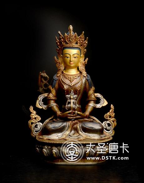 長壽佛紫銅一尺