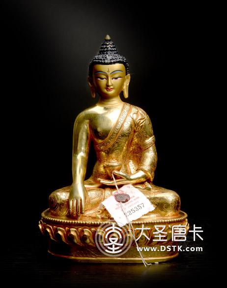 釋迦牟尼佛鎏金7寸