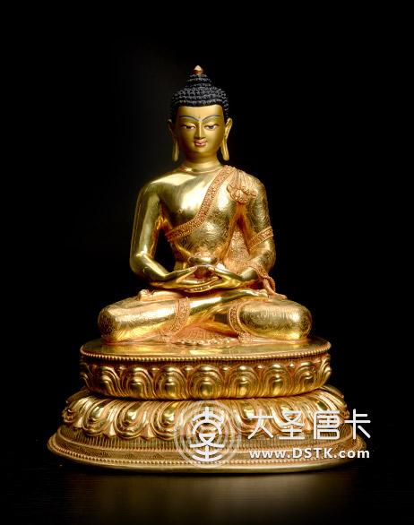 阿彌陀佛鎏金一尺精品