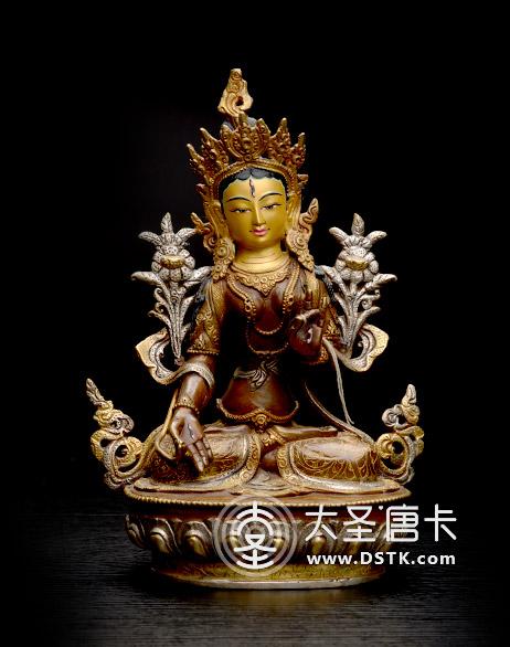 白度母紫銅一尺