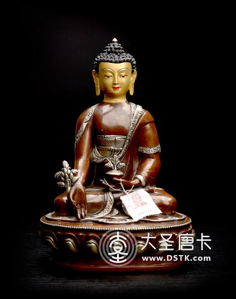 藥師佛紫銅一尺