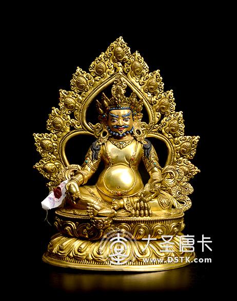 黃財神釋迦族鎏金一尺