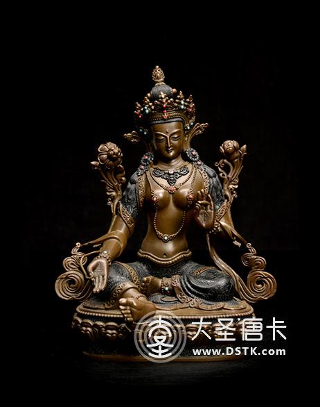 綠度母紫銅一尺