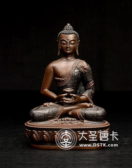 阿彌陀佛紫銅7寸