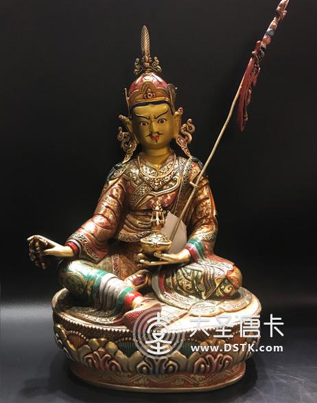 蓮花生大師彩繪一尺