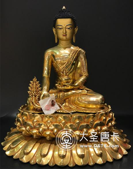 藥師佛鎏金一尺二