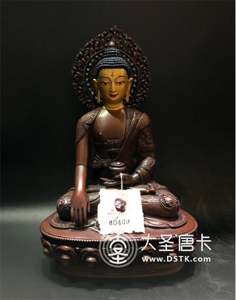 釋迦牟尼紫銅7寸