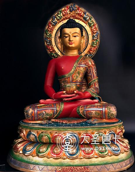 阿彌陀佛彩繪70cm