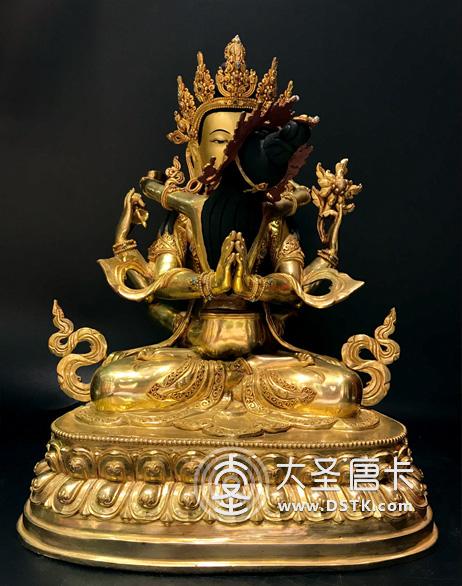 四臂觀音雙身像一尺