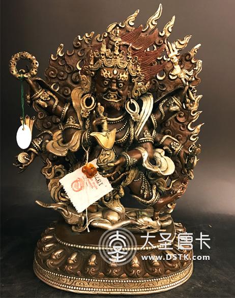 六臂瑪哈嘎拉紫銅一尺