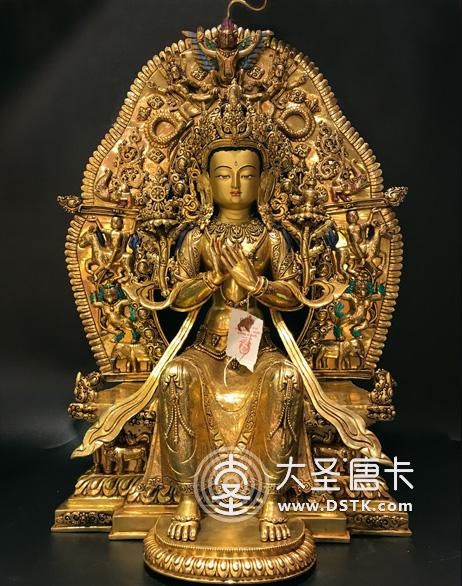 彌勒佛精品鎏金兩尺