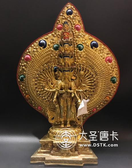 千手千眼觀音鎏金一尺