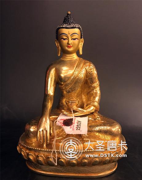 釋迦牟尼佛鎏金7寸