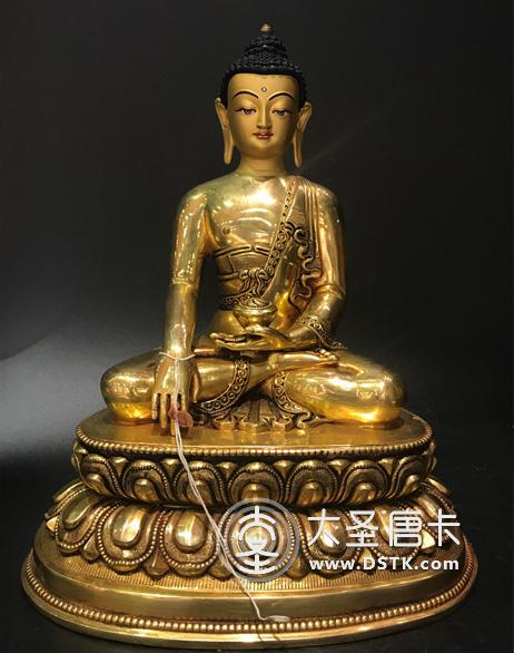 釋迦牟尼佛鎏金7寸