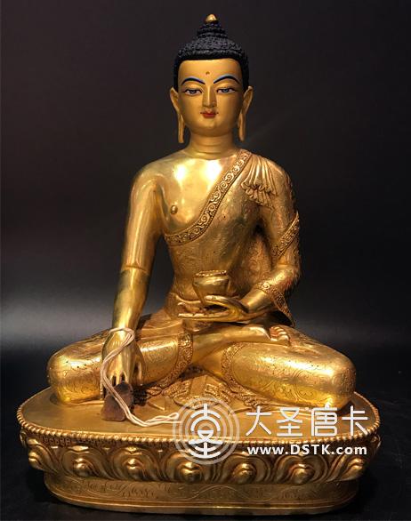 釋迦牟尼佛鎏金7寸