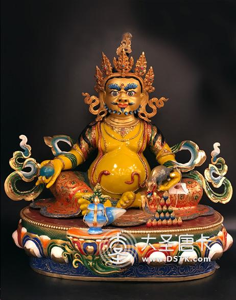 黃財(cái)神彩繪60cm