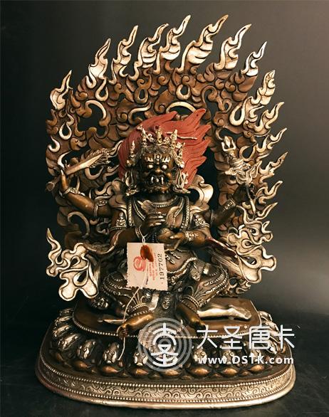 四臂瑪哈嘎拉紫銅一尺