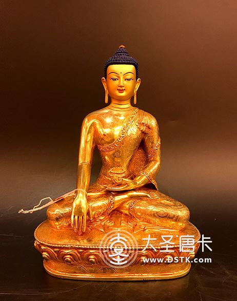 釋迦牟尼佛鎏金7寸