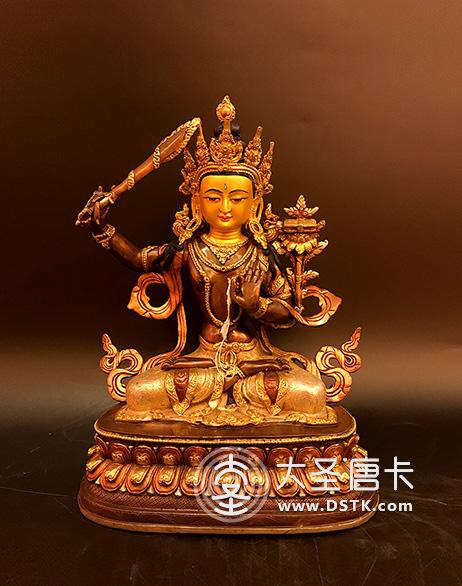 文殊菩薩紫銅一尺