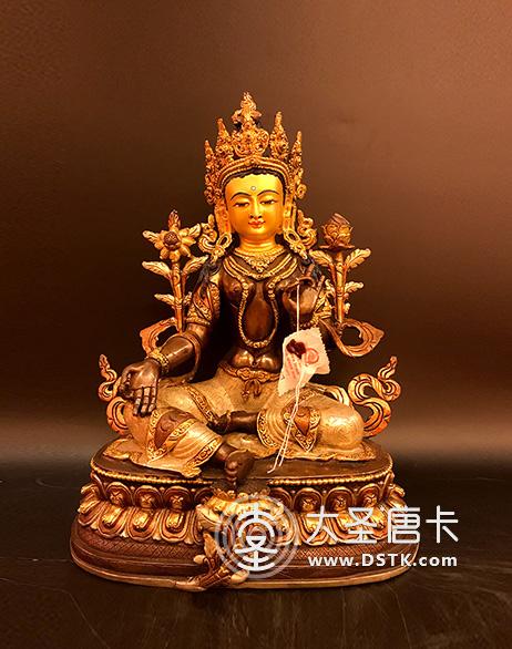 綠度母紫銅一尺