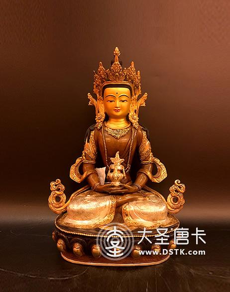 長壽佛紫銅一尺