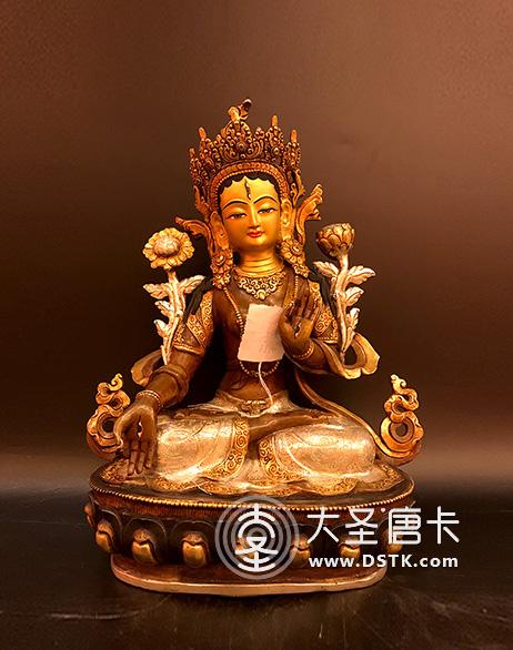 白度母紫銅一尺