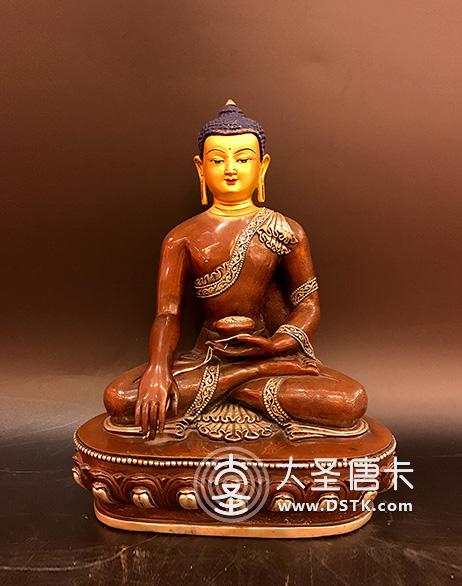 釋迦牟尼紫銅一尺