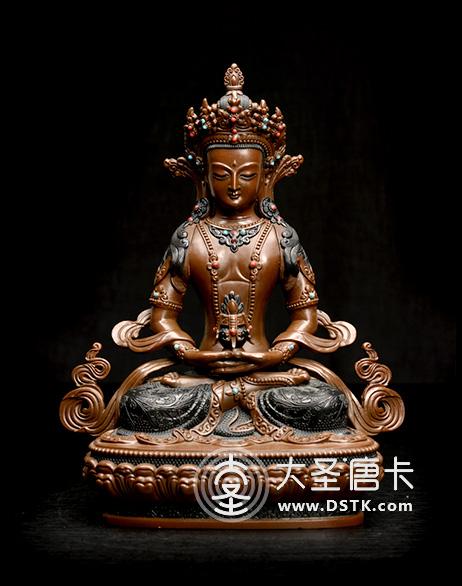 長壽佛紫銅一尺