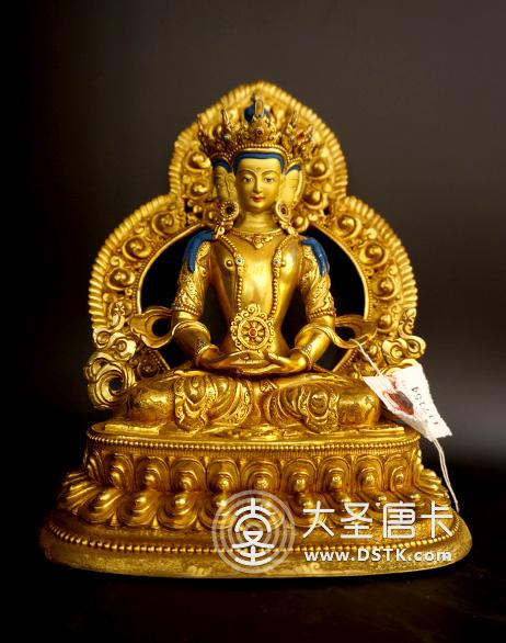 大日如來鎏金7寸