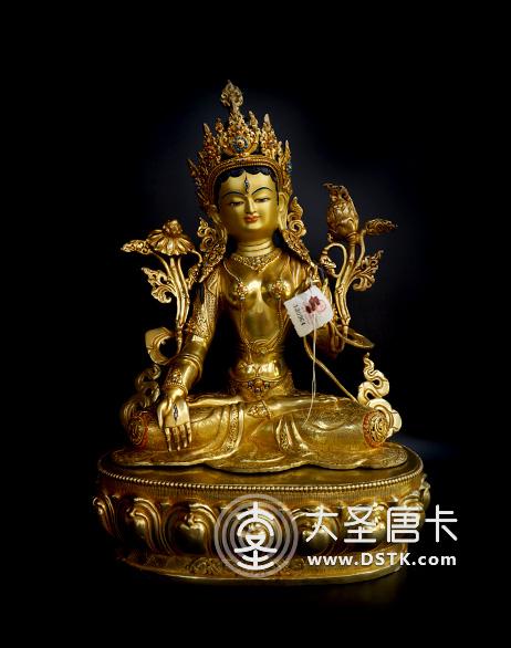 白度母鎏金一尺五