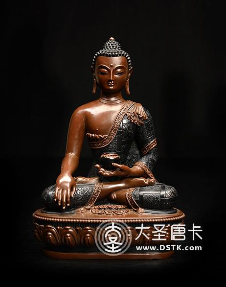 釋迦牟尼紫銅7寸