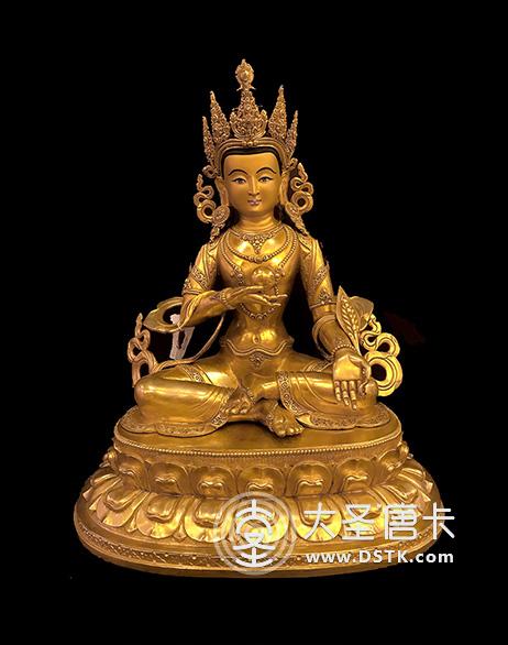 地藏王鎏金一尺