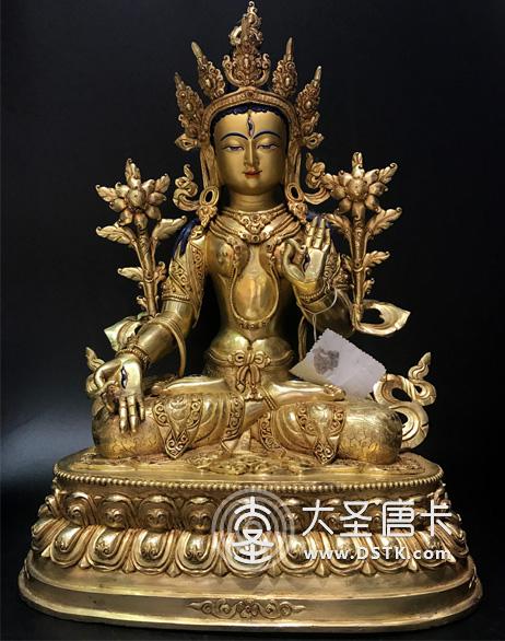 白度母鎏金一尺