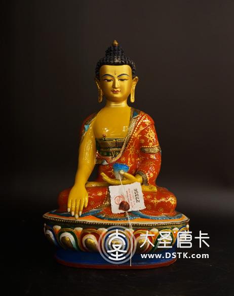 釋迦牟尼佛彩繪一尺