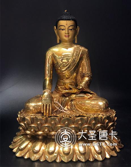 釋迦牟尼佛鎏金7寸