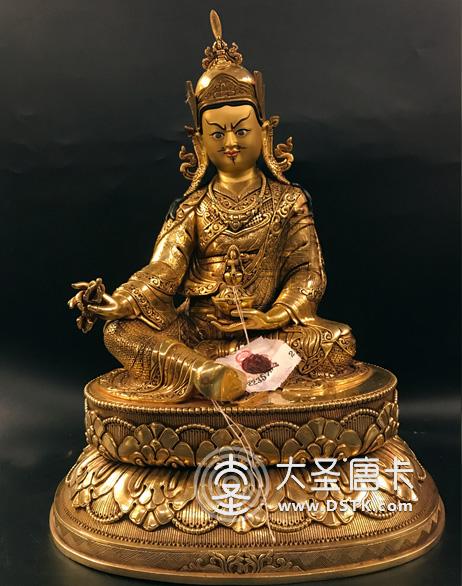 蓮花生大師鎏金精品37cm