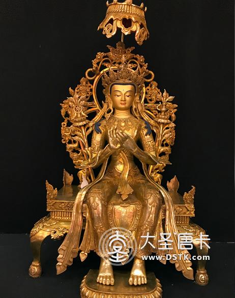 彌勒佛鎏金兩尺