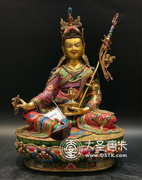 蓮花生大師彩繪一尺二