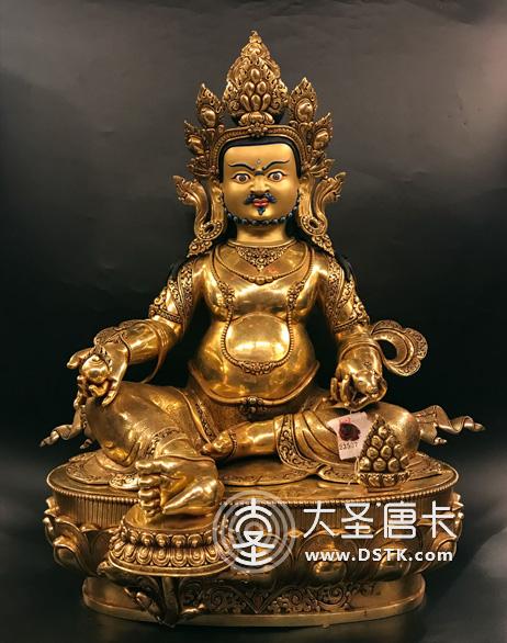 黃財神鎏金精品64cm