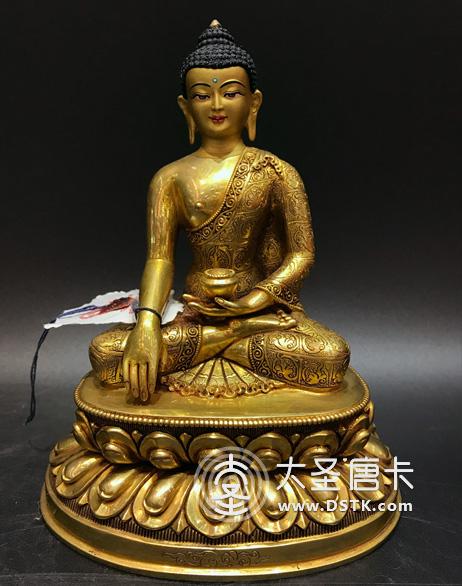 釋迦牟尼佛鎏金5寸