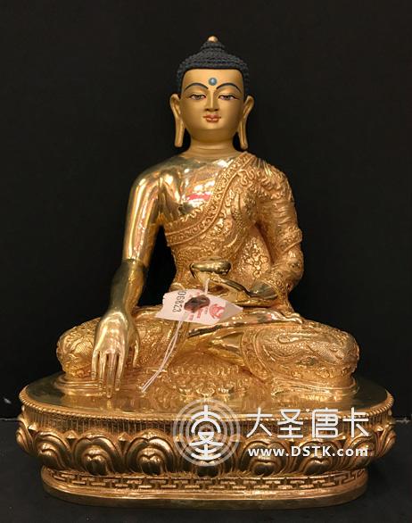 釋迦牟尼佛鎏金28cm