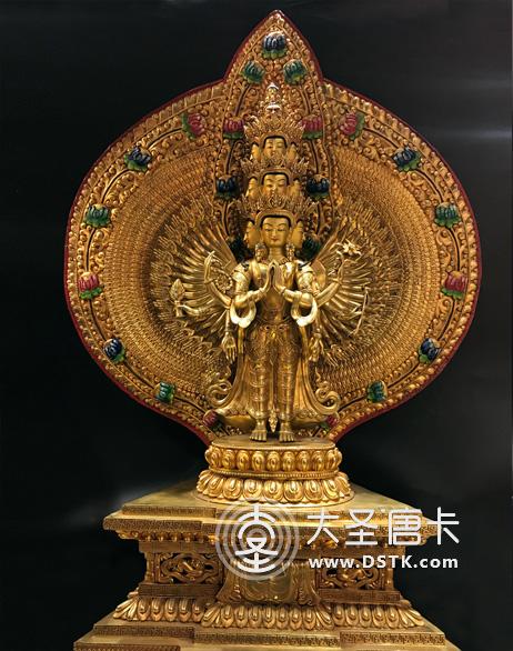 千手觀音鎏金106cm