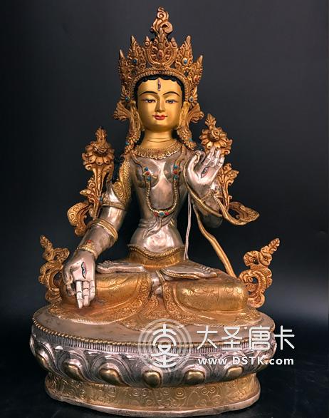 白度母鎏金一尺